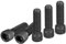 DTGN 5/16-18x1 Tornillo de Cabeza Hexagonal - 10 Unidades - para Sujetar Muebles - Rosca Completa Tornillos de Cabeza Hexagonal de Acero al Carbono 12.9 - Negro