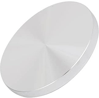 METALLIXITY Festes Aluminum Scheibe (M10x80mmx8mm) 1Stk Glas Tisch Oben Adapter Aluminum Kreis Scheibe - für Teestange und Sonstiges Glas Möbel Zubehör