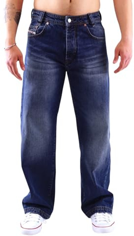 Picaldi Zicco 474 Herren Jeans | Wide Fit Straight Leg | Baggy Fit Hose | Locker geschnitten | Washed Dark Blue Denim