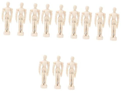 VILLCASE 12 STK Zeichnung Modell Figur Zeichnung Schaufensterpuppe Menschen Figuren Puppe Figurenmodell Zeichnen Puppenmodell Aus Holz Bewegliche Schaufensterpuppe Marionette Anzahl Bambus