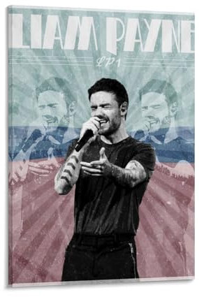 LAHTI Liam Payne Poster, dekoratives Gemälde, Leinwand-Wandposter und Kunstdruck, modernes Familienschlafzimmer-Dekor-Poster, 20 x 30 cm