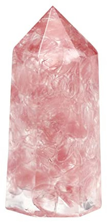 AZOOB Main Goutte Colle Cristal Gravier Ornement Cristal Colonne démagnétisation Yoga Violet Poudre Blanc résine Cristal Colonne apaisant décor ERTEYIN (Color : B, Size : One Size)