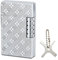 Feuerzeug Silber Chrom | Design Prägung | Stand Flamme | Edles Set Gas Marken Feuerzeug + Coumo Justier Werkzeug | Geschenkverpackung | Material: Metall