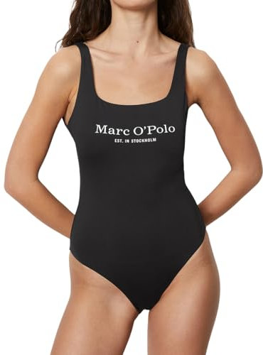 Marc O'Polo Damen Stockholm (Essentials) One Piece Swimsuit, Schwarz, M EU