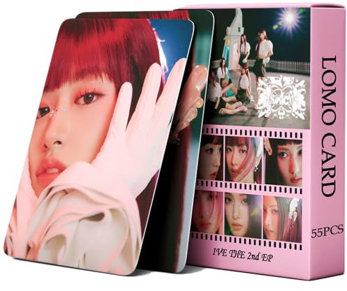 PYAJUU IVE Photocards KPOP IVE SWITCH Album Fotokarten, 55 Stück, IVE Lomo Karten, Kpop Geschenk für Jungen und Mädchen, IVE Merch Wonyoung Fotokarten