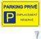 Panneau Parking Privé Emplacement Réservé Aluminium,30x20cm Panneaux d'avertissement de Protection UV, Lot De 1 Panneaux d'avertissement métalliques en aluminium