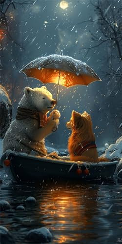 Tragen Malen Nach Zahlen Erwachsene Groß (30X60CM Rahmenlos), Hund Malen Nach Zahlen Kinder AnfäNger DIY Handgemalt öLgemäLde Kit, Acrylfarben mit 3 Set Pinseln, für Room Zimmer Deko Aesthetic, Gift