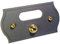 Neroni Mameli Campanello in Ottone Verniciato Grigio Ghisa per Esterno abitazione - Porta Ingresso Casa, con Pulsante Elettrico - Modello Aurelio - Made in Italy