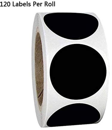 120pcs/roll Label Round Chalkboard Sticker Kitchen Labels For Canning Jars Reusable