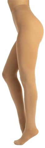 CALZITALY Collants Opaque en Douce Microfibre de Couleur | S, M, L, XL, XXL, 3XL, 4XL | 80 DEN | Fabriqué en Italie (M, Skin)