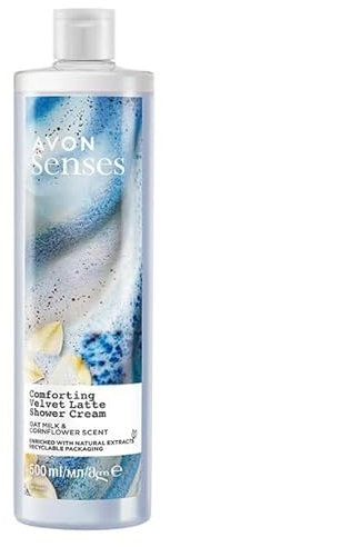 Avon Senses Duschcreme Comforting, Hafermilch & Kornblume, 500 ml