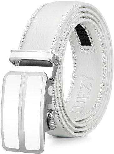 ITIEZY Gürtel Herren, Automatik Ledergürtel Ratsche für Herren Business Anzug, 35mm Breit Männer Gürtel, Größe Angepasst