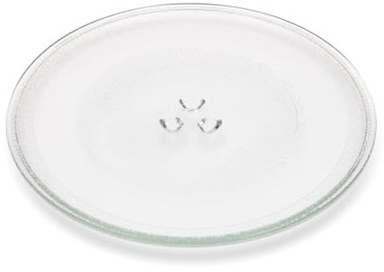 Genuine Replacement Panasonic 262100500004 Turntable Glass 255mm Plate Compatible with Panasonic NN-E271WMBPQ NN-E281BMBPQ Microwave Oven