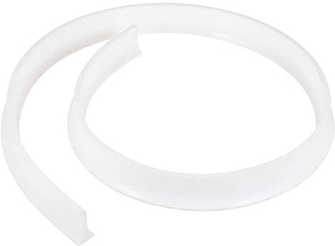 HOMSFOU Silikon Duschdamm 1,5x3cm Wasserschutzstreifen Selbstklebend Schwellendichtungsstreifen Für Dusche Badezimmer Küchenarbeitsplatte Flexibel Zuschneidbar Weiß