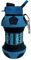 Borraccia Calcio squadra del cuore in Silicone per Ragazzi bambini e adulti- Regalo sportivo Senza BPA, Cannuccia, A Tenuta Stagna, Durevole Ed Ecologica, 550 ml (NERO-AZZURRI)