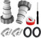 Gloryit Adaptateur Tuyau Piscine, Raccord pour Tuyau Piscine Ø 32 et 38 mm, Adaptateur Piscine, Intex Piscine Adaptateur A, Adaptateur de Tuyau