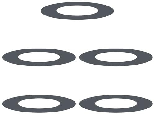 vidaXL Anneaux d'arbre Plats 5 pcs Anthracite Ø40 / 70 cm Acier, Jardin et Terrasse, Pot en Métal Rond Moderne pour Plantes Intérieures, Extérieures, Déco Douce