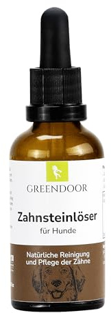 GREENDOOR Zahnsteinlöser für Hunde 50ml, Natürliche Unterstützung der Zahnsteinentfernung und Maulhygiene, Einfache Anwendung