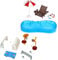 OFFIGAM 2 Ensembles Jeu de Piscine Miniature pour Maison de Poupées Ensemble Accessoires de Plage et Sports Décoration pour Microlandscapes Créatifs
