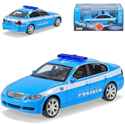 Welly B*M*W 3er 3 Er E90 Polizia Polizei 1/43 Modellauto Modell Auto
