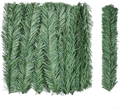 Helilyco 24 strisce di erba di Natale flessibili in PVC 30 cm x 4 cm per albero e ghirlanda decorazione
