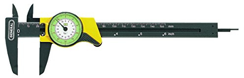 General Tools 142 Plastic Dial Caliper, 0-6 Range, .01 & 1/64