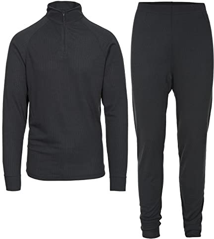Trespass Unite360 Black Thermal Women Men Ski Base Layer Warm Top Tights Set