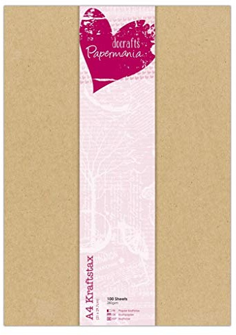 Papermania A4 280gsm Heavy-Duty Kraftstax - Pack of 100 Sheets