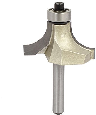 uxcell 1/4-inch Shank 1-inch Cutting Dia 2 Flutes Corner Round Roundover Router Bit