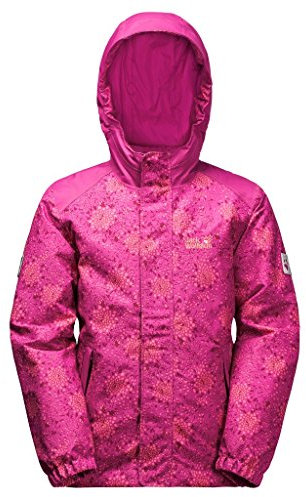 JACK WOLFSKIN Kinder Jacke G KAJAK FALLS PRINTED JKT, fuchsia allover, 164, 1606851-7687164