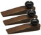 Cale-porte traditionnel et vintage en bois - Noir x3