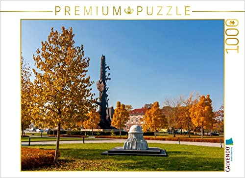 CALVENDO Puzzle Die Stahlgussplastik Elbquelle in Riesa | 1000 Teile Lege-Größe 64 x 48 cm Foto-Puzzle für glückliche Stunden
