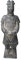 Terracotta Warriors, China, Qin Dynasty Terra Cotta Warriors Skulptur Home Display Tisch Geschenk Multi Präsentation 22 cm hoch, General