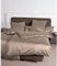 Janine Kissenbezug Mako Satin Kissenhülle Uni Colors 40 x 80 cm Taupe