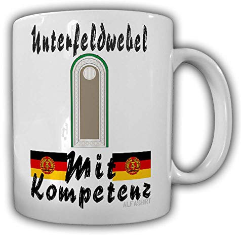 Unterfeldwebel des Rückwärtigen Dienst Tasse NVA Rotearemee Ostdeutschland DDR Genosse #24211