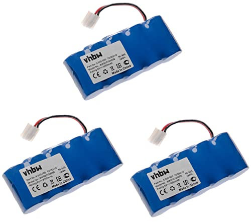 vhbw 3X Akku kompatibel mit Bosch Somfy K10, K12, K8, K17 Elektrowerkzeug (3000 mAh, NiMH, 6 V)