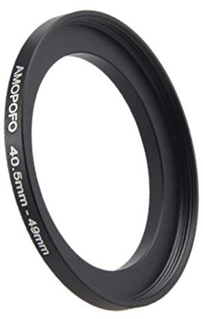 Anello adattatore per filtro step-up da 40,5 mm a 67 mm/40,5 a 58 mm/40,5 a 55 mm per Canon Nikon NEX M4/3 UV, ND, CPL, 40,5-67 mm