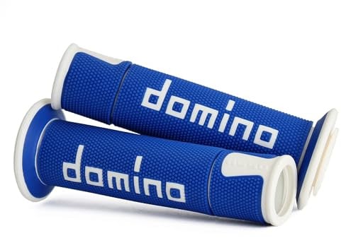 DOMINO Pair of Racing Road Grips Blue/White