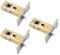 BE-TOOL Latches, 3pcs Door Latch Catch Stainless Steel Quality Latch Bolt for Use with Lever Door Handles(Flat 40mm)