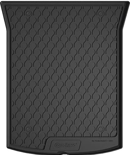 Gledring Rubbasol (Gummi) Kofferraumwanne kompatibel mit Tesla Model 3 7/2017-11/2020 & 12/2020-