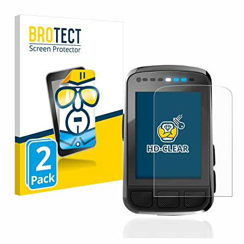 BROTECT Schutzfolie für Wahoo Elemnt Bolt V2 GPS | 2 Stück Transparenter Displayschutz Made in Germany Klare Displayschutz-Folie Clear Einfache Montage Case-Friendly