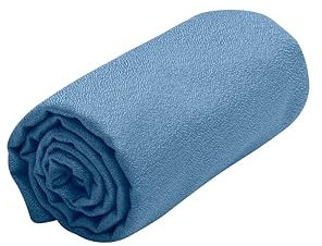 Sea to Summit - Airlite Towel Reisehandtuch M - Hand -/ Badetuch - Mikrofaser - Saugfähig & Schnelltrocknend - Ultraleicht - Kompakt - Wandern - 100 x 50 cm - Moonlight Blue - 47 g