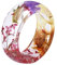 Finger Rings Set Jewelry Beautiful Flower Men Ring Special Resin Gift Resin Rings Gifts For Women And Fashion Rings Spoon Rings for Women Vintage (Multicolor, One Size)
