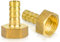 LUCKYKODOR 2 Stück Schlauchtülle 10mm Messing Schlauchtülle Anschlussstück G1/2 Innengewinde Rohradapter Hahnanschluss