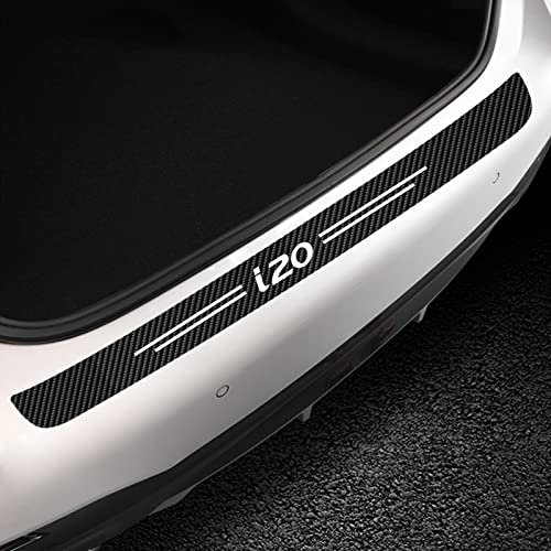 Auto Kohlefaser Ladekantenschutz Aufkleber für Hyun-dai i20 Elite 2015 2016 2017 2018 2019 2020 2021 2022 Stoßstangenschutz, Kratzschutz, Lackschutzfolie - Starke Klebrigkeit