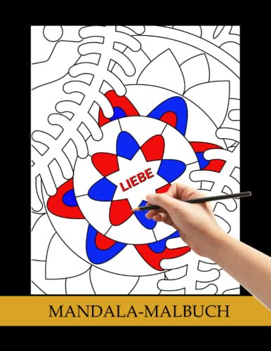 Mandala-Malbuch: 25 Malvorlagen mit abstrakten Mandalas und inspirierenden Wörtern | zum Entspannen & Stressabbau