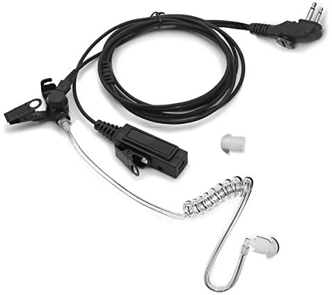 NEWASHAN Headset-Ohrhörer für HYT Hytera Radio BD502 BD502i BD552i PD402i PD482i PD502 PD562 TC-508 TC-626 HYT850 Power446 Walkie Talkie Akustikschlauch & Big PTT 2-polig mit Schraube