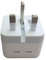 50W Super Fast Type C Dual Charger Plug for Android, iPhone 2-Port with Cable Foldable Adapter White