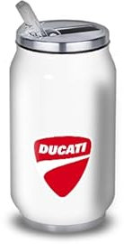 Trinkflasche / Wasserflasche aus Aluminium – Edelstahl (Thermoskanne 24 Stunden), wiederverwendbar, 330 ml bis 750 ml, Hommage Ducati (Edelstahl, Dose S 330 ml)
