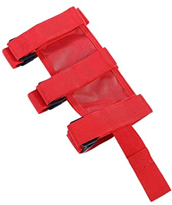 BESPORTBLE Cintura Fissaggio Estintore Auto Rosso Resistente Usura Con Chiusura Strappo Adesivo Per Trunk Supporto Sicuro Per Estintori Veicolari Facile Installazione e Stabilità Elevata